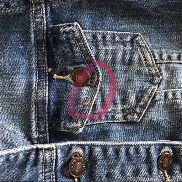 Cropped denim jean jacket fits xs-small not medium - Picture 10 of 10